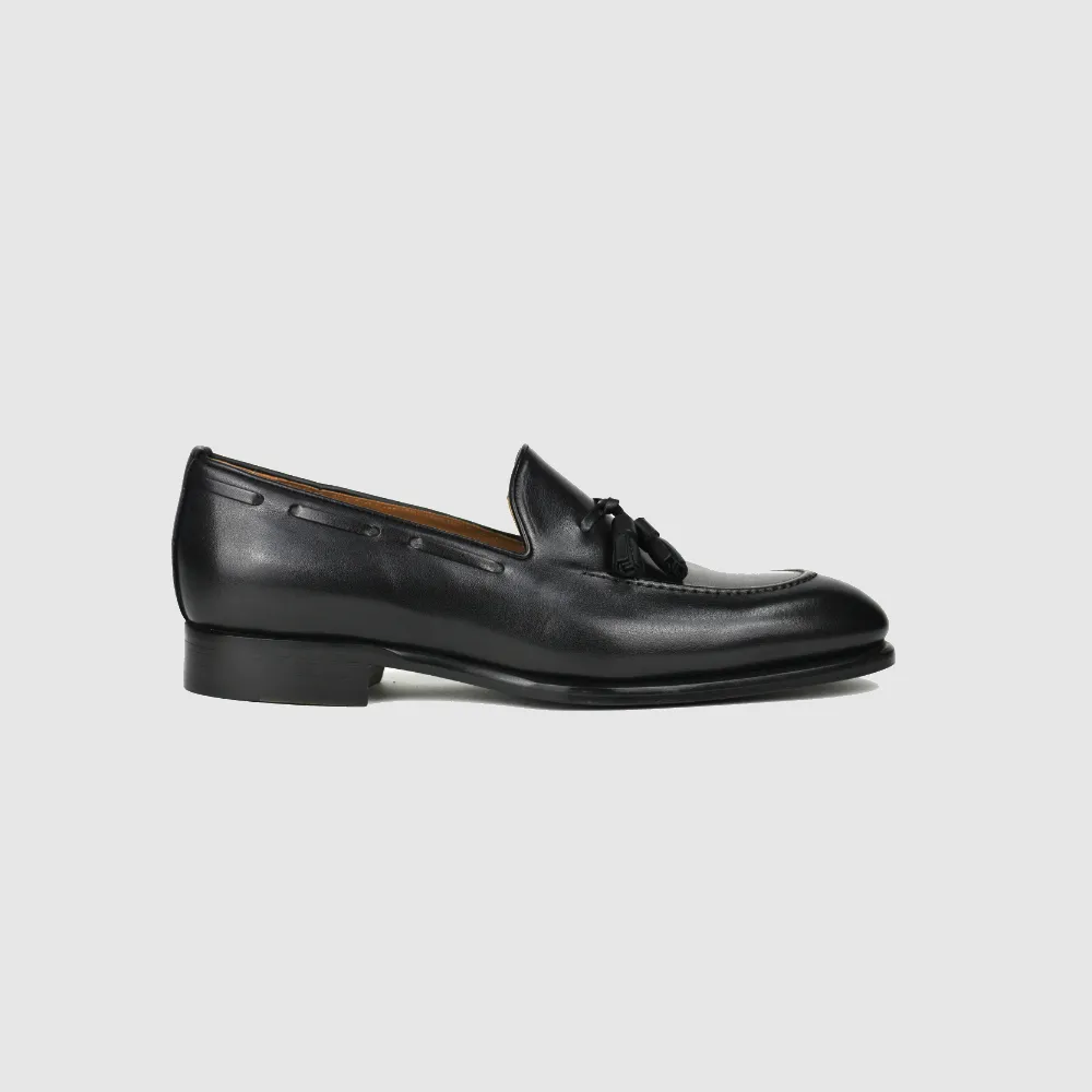 RICHARD Tassel Loafer - Vitello Black