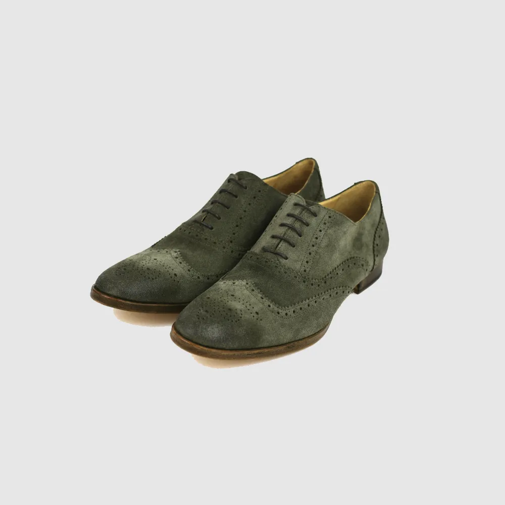 GIOVANNI Oxford Full Brogue - oliva