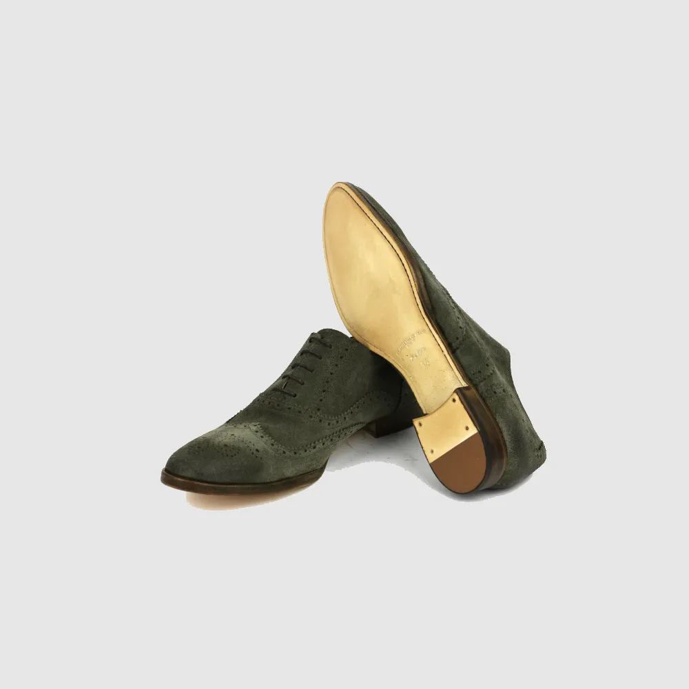 GIOVANNI Oxford Full Brogue - oliva