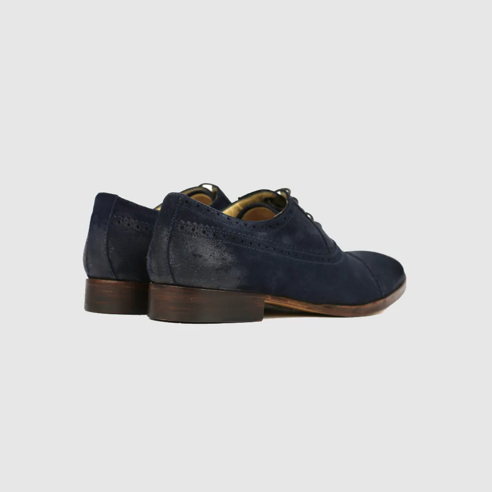 GIUSEPPE oxford half brogue - marine bleu