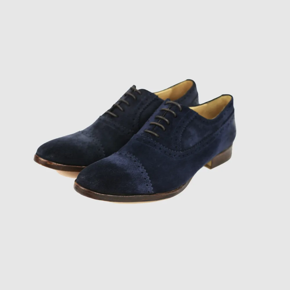GIUSEPPE oxford half brogue - marine bleu