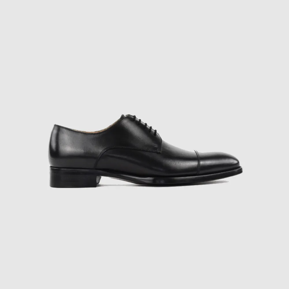 Derby Cap Toe HERMANN black