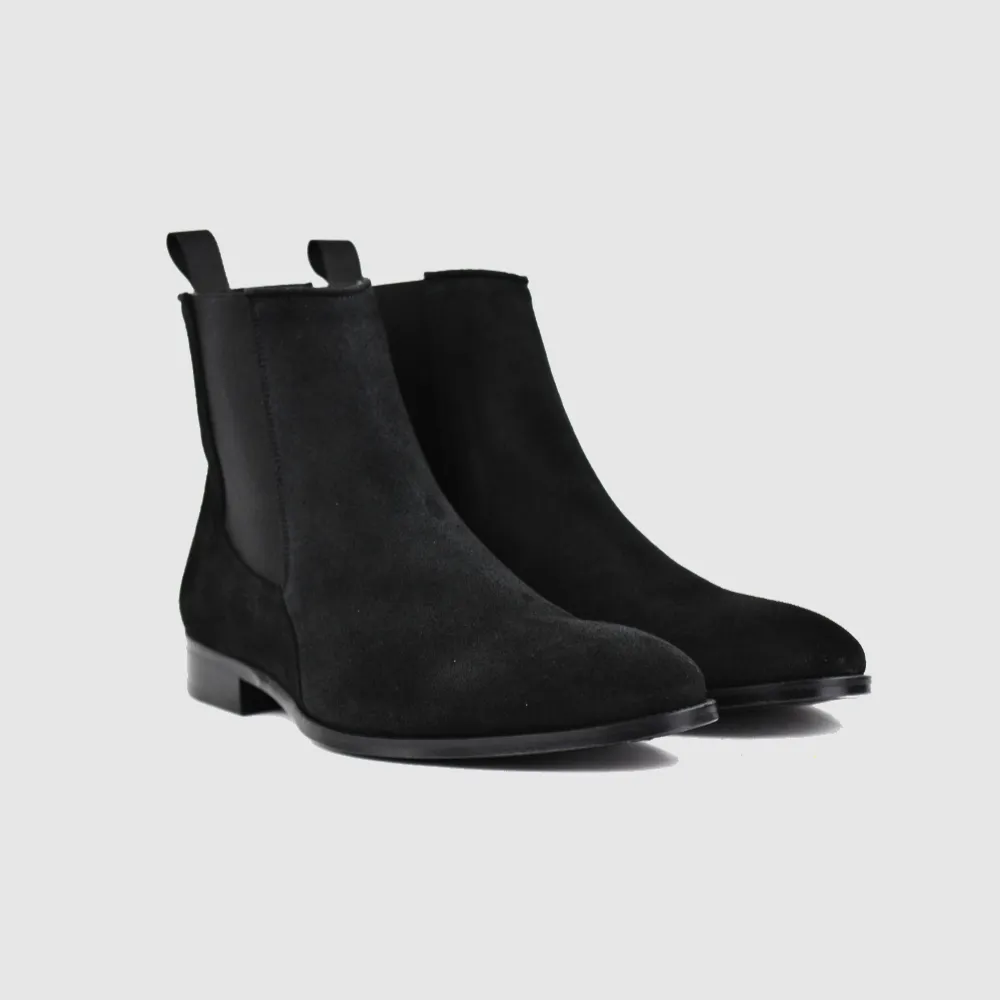Chelseaboot JAHN suede black