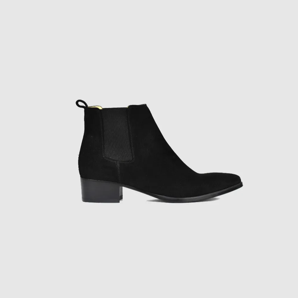 Chelseaboot JANA suede black