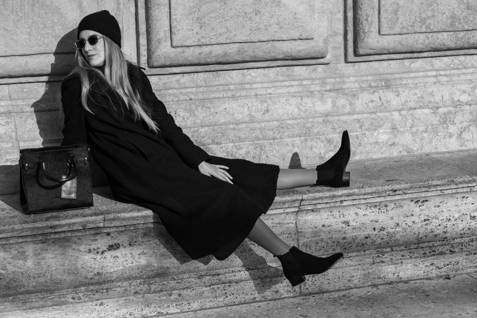 Chelseaboot JANA suede black