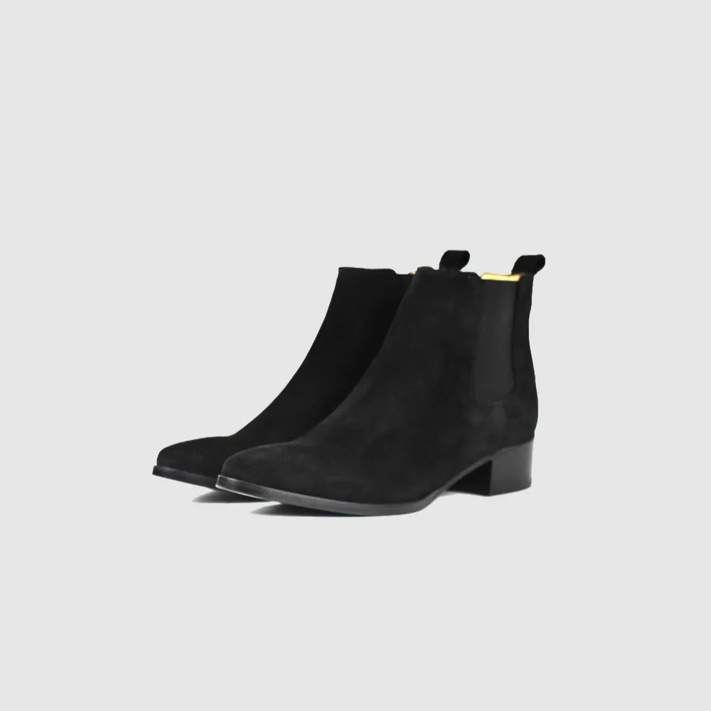 Chelseaboot JANA suede black