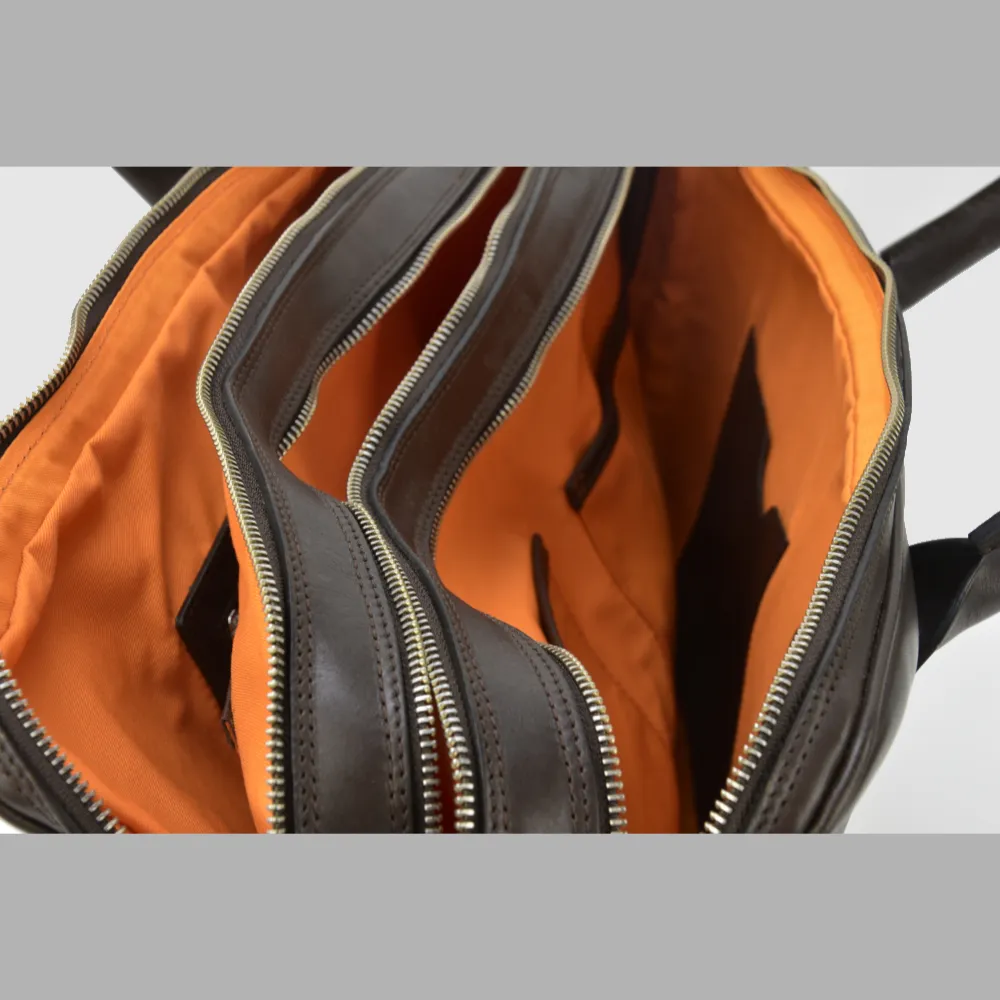Tripplezipp Bag LUKA brown