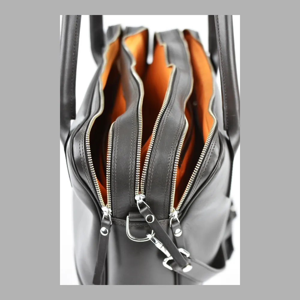 Trippelzippbag LUKA brown