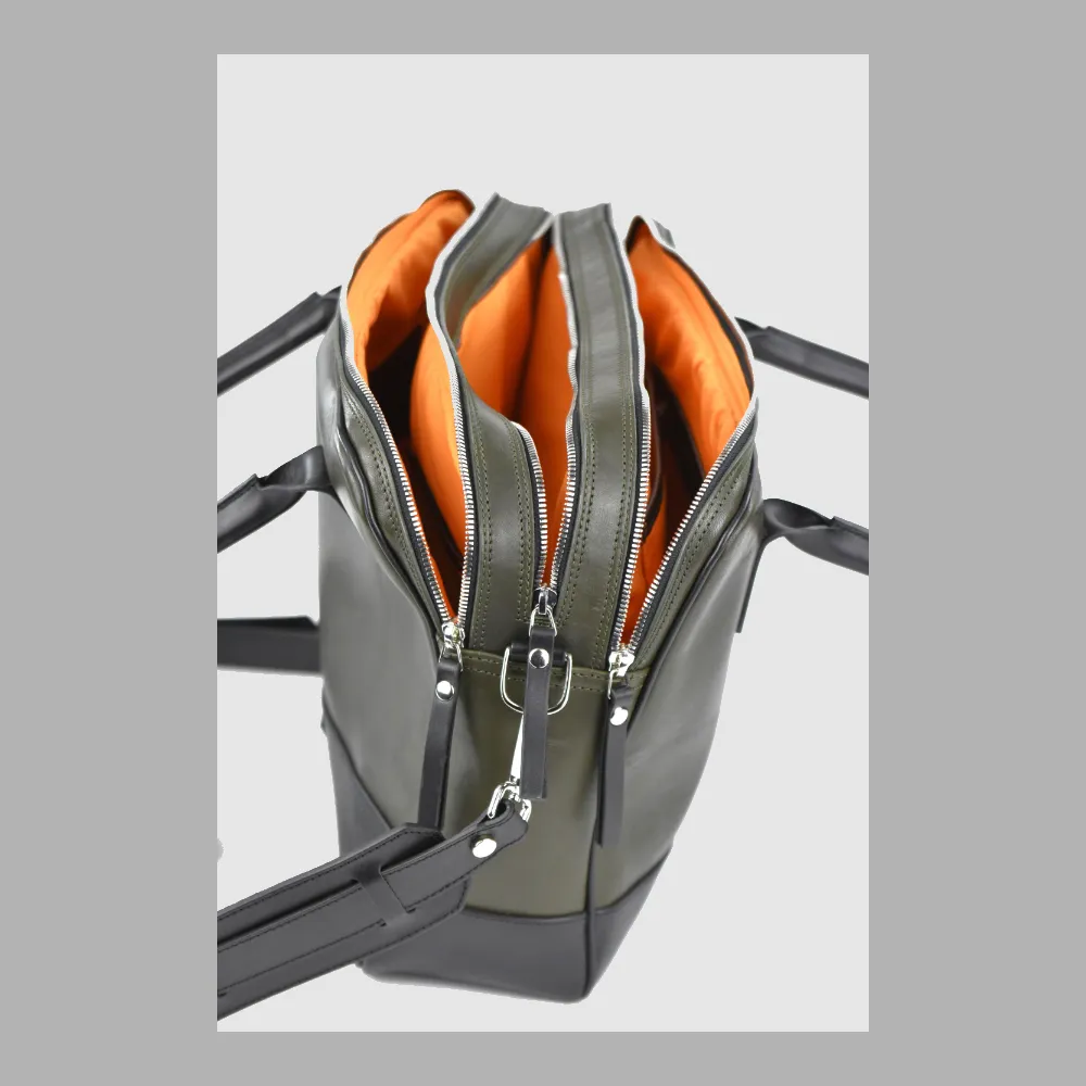 Trippelzippbag LUKA green-black