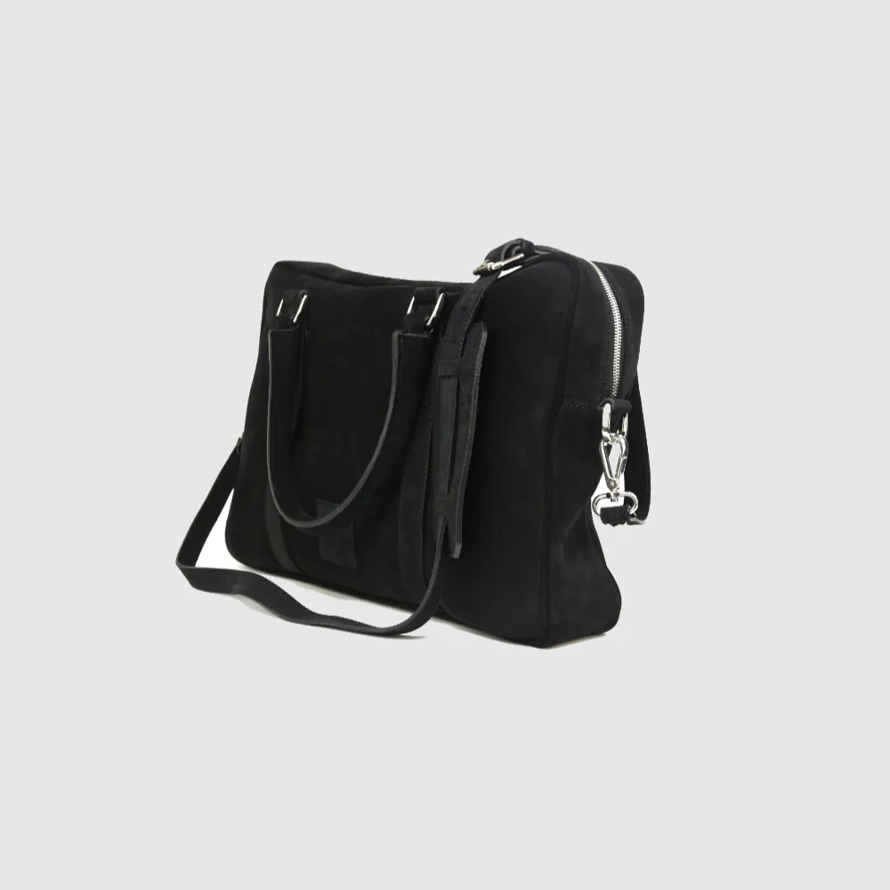 Singlezipp Bag MIKA suede black