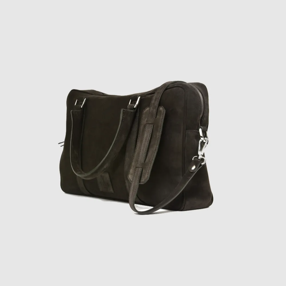 Singlezipp Bag MIKA suede brown