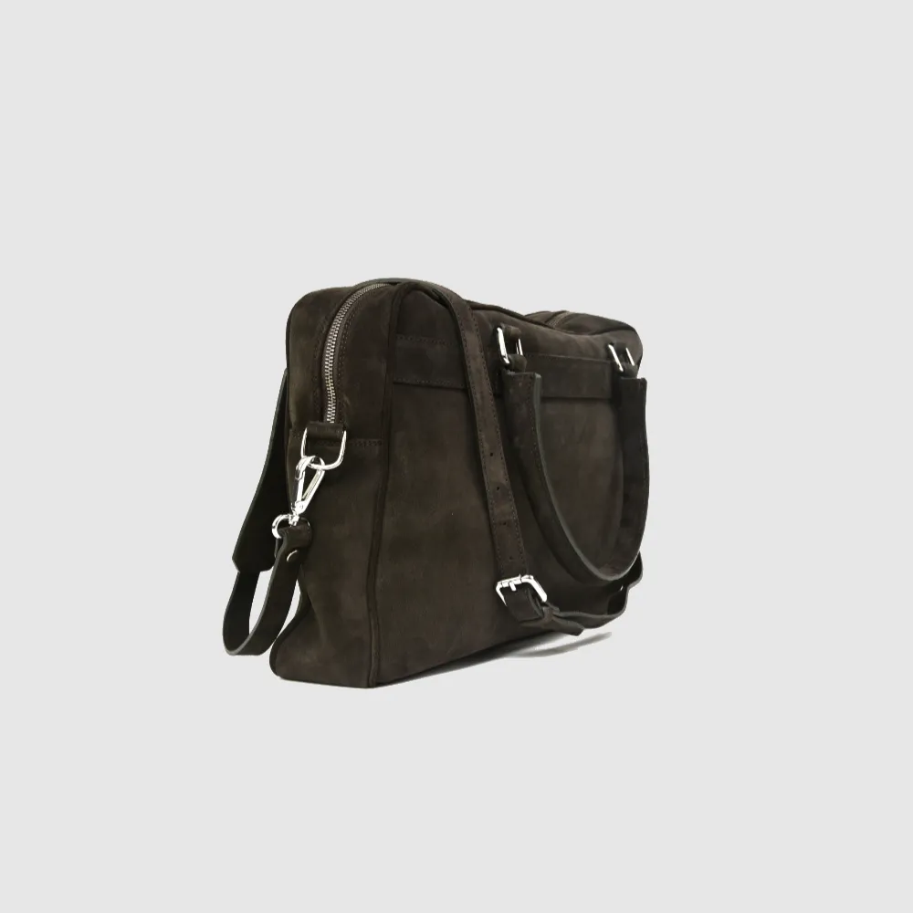 Singlezipp Bag MIKA suede brown