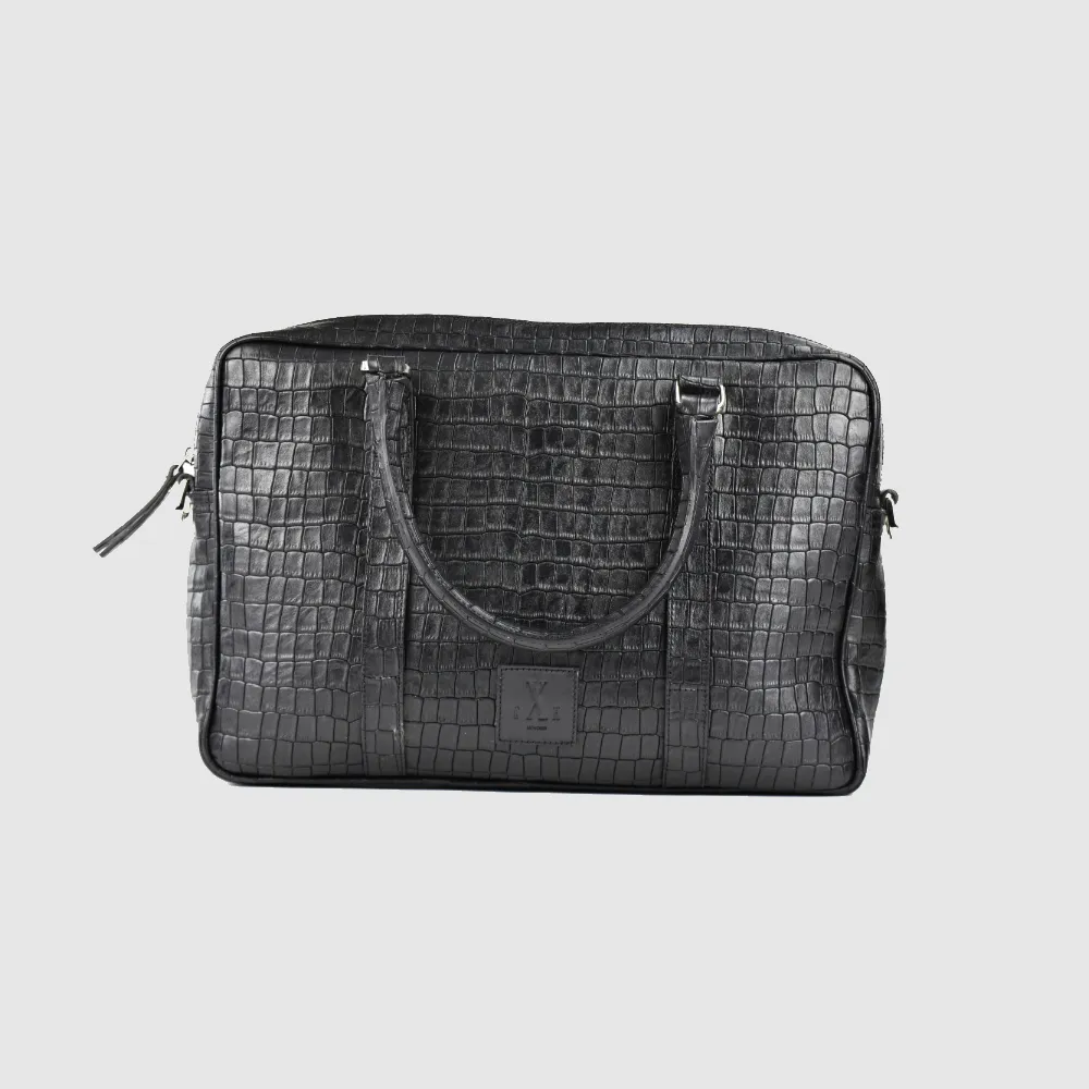 Singlezipp Bag MIKA croco black