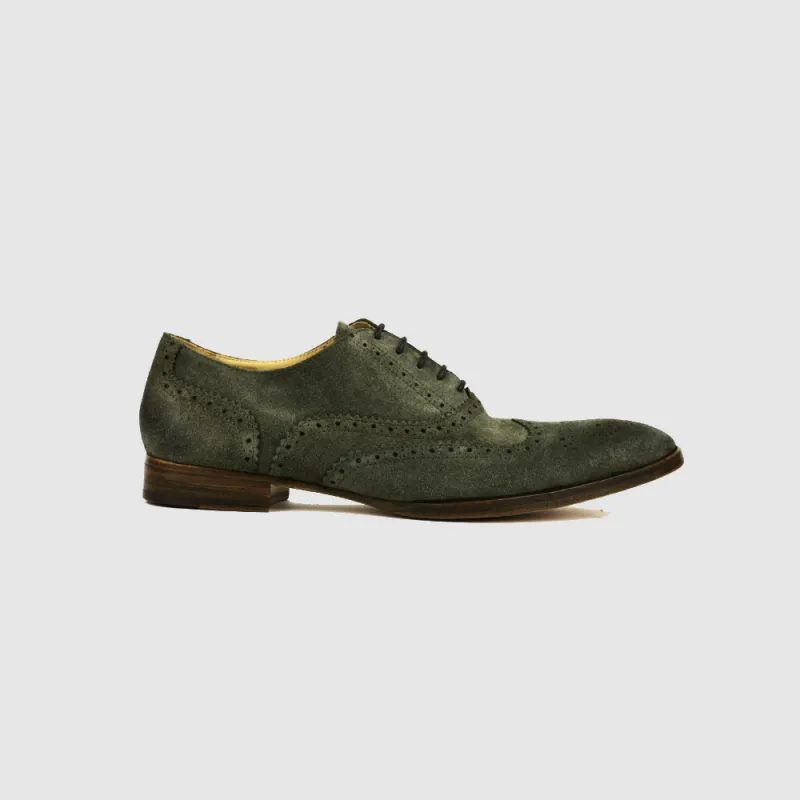 GIOVANNI Oxford Full Brogue - oliva