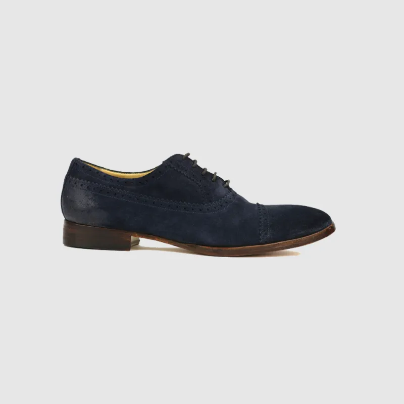 GIUSEPPE oxford half brogue - marine bleu
