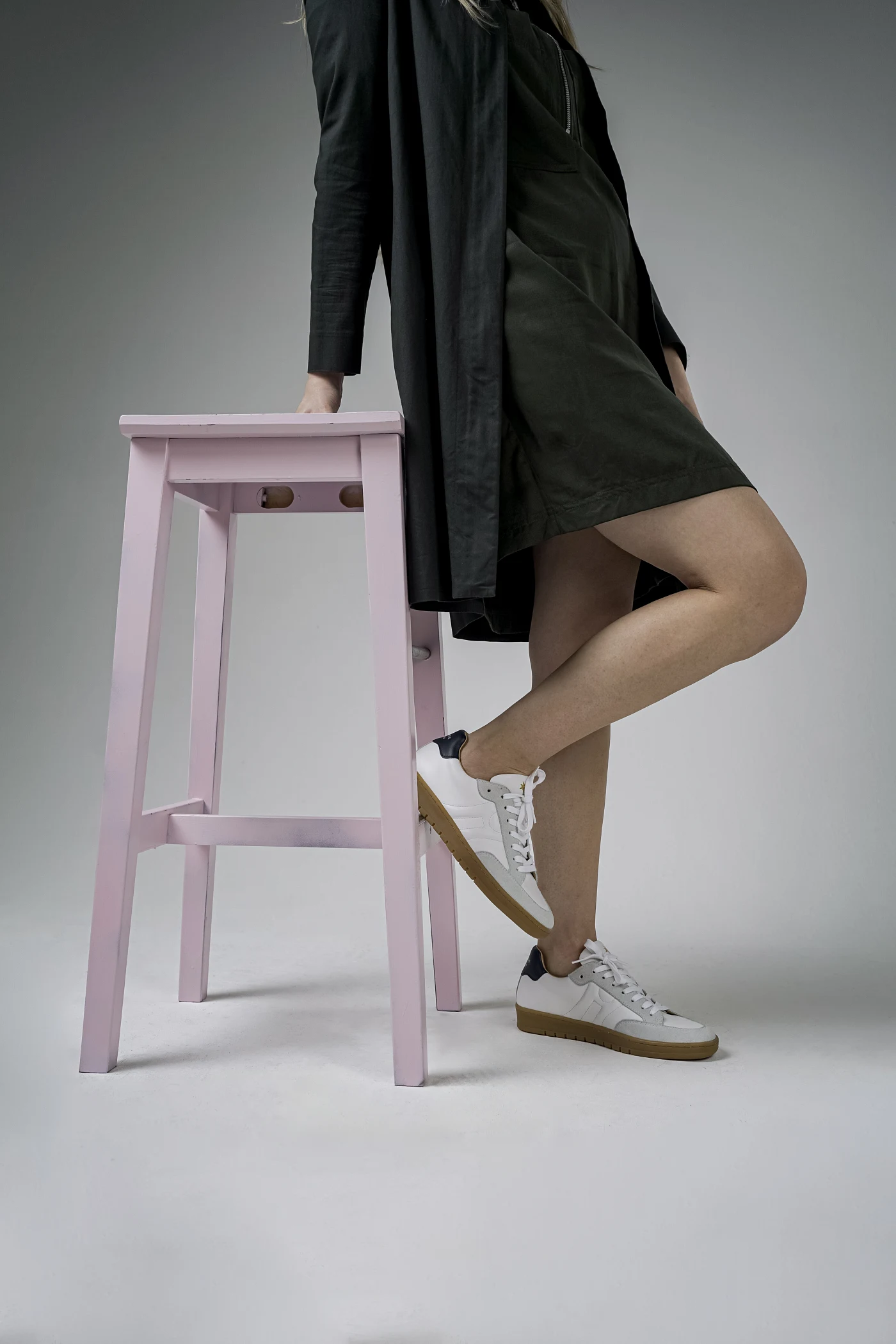 Sneaker BONNIE – Weiß/Grün – Image 2 sur 6