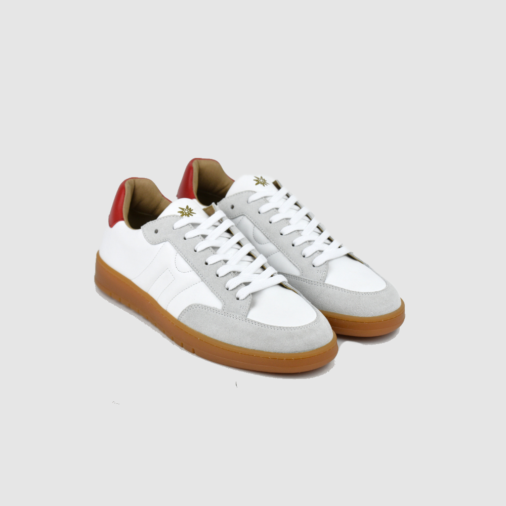 Sneaker BONNIE – Weiß/Rot – Image 4 sur 5