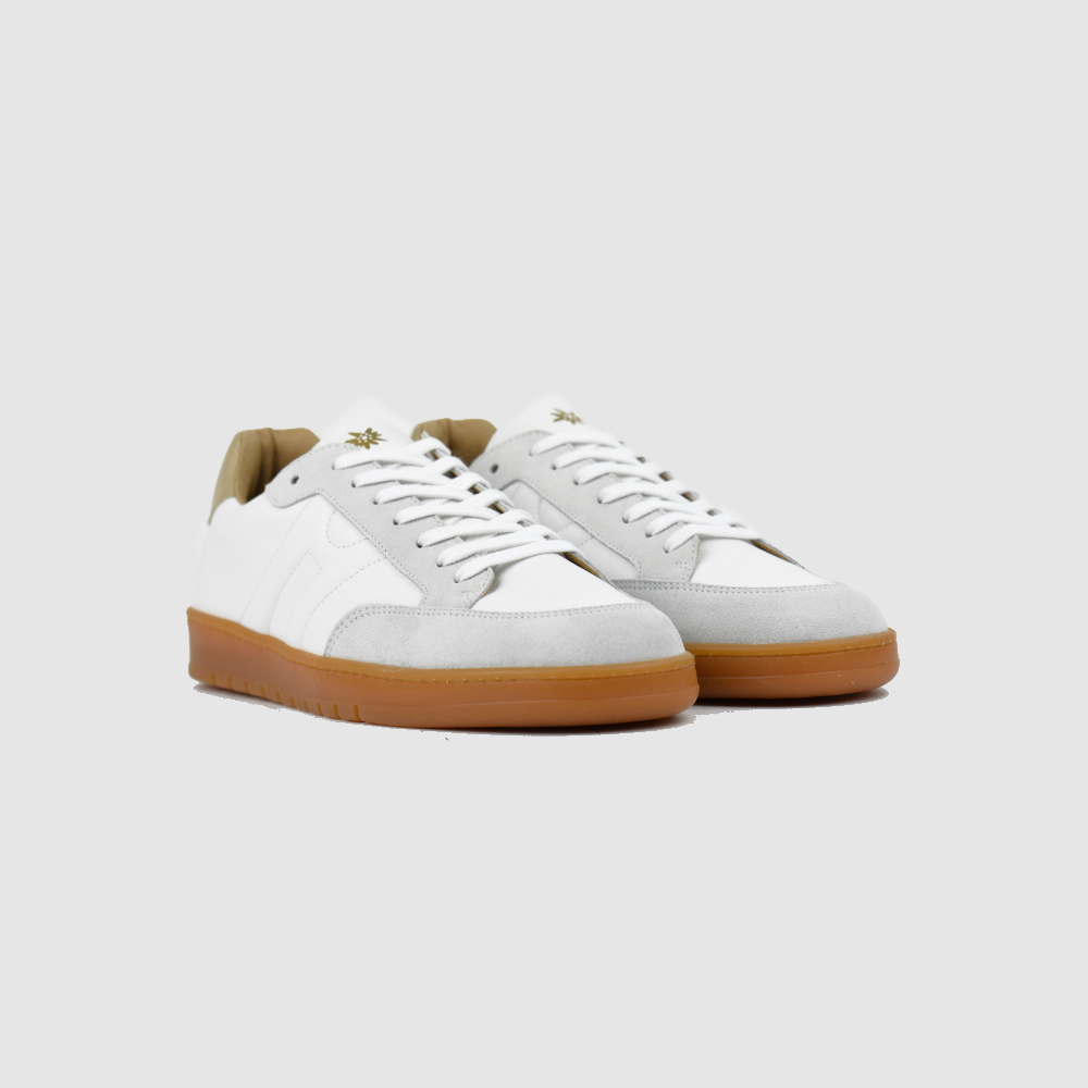 Sneaker CLYDE – Weiß/Beige – Immagine 2 di 5