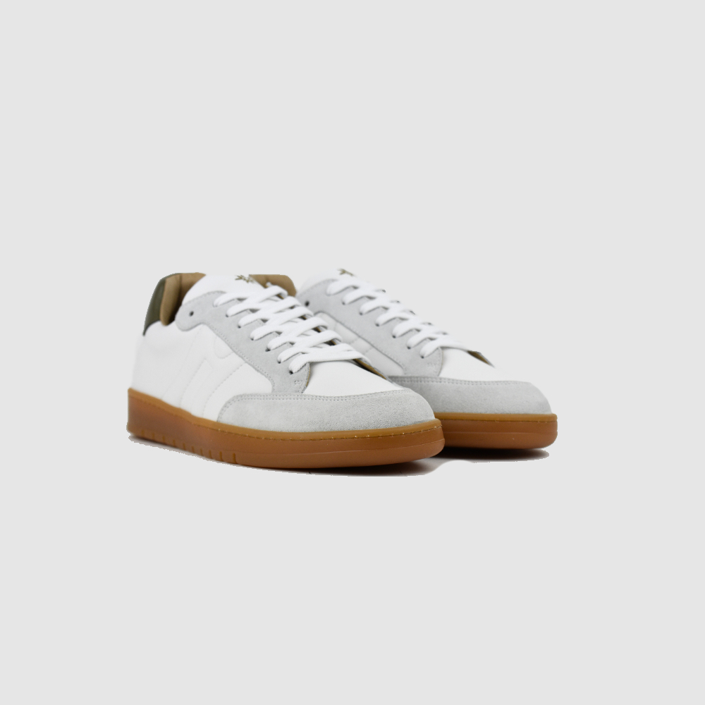 Sneaker CLYDE – Weiß/Grün – Immagine 2 di 5