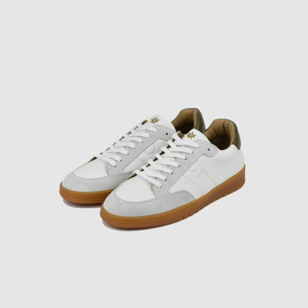Sneaker CLYDE – Weiß/Grün – Immagine 3 di 5