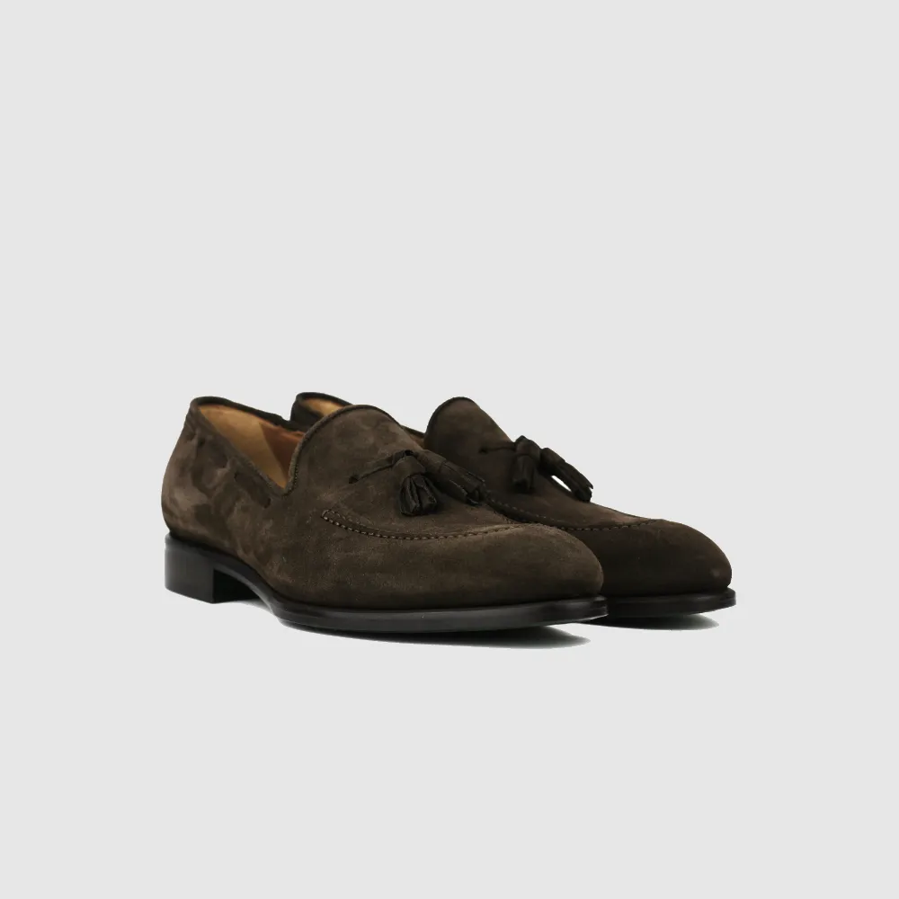 RICHARD Tassel Loafer - Suede Brown – Testa di Moro Veloursleder – Image 2 sur 5
