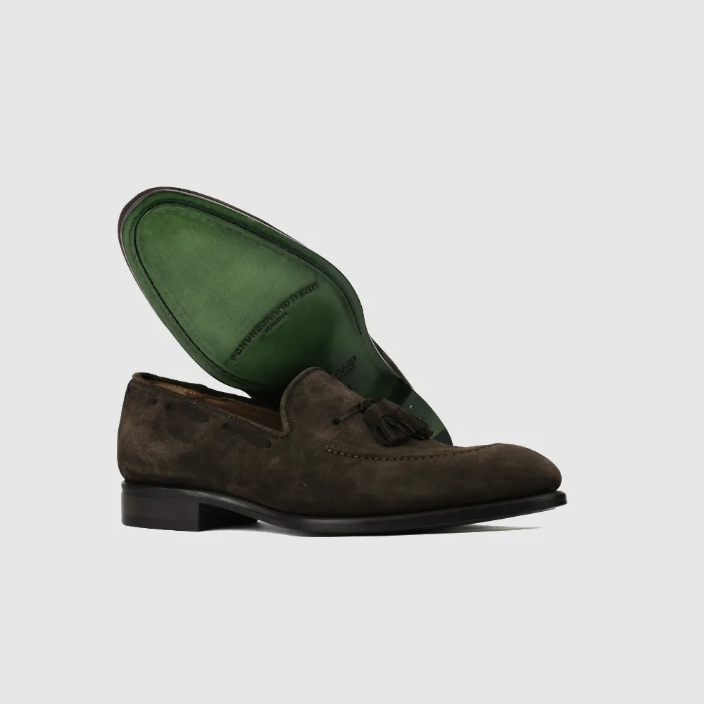 RICHARD Tassel Loafer - Suede Brown – Testa di Moro Veloursleder – Image 5 sur 5