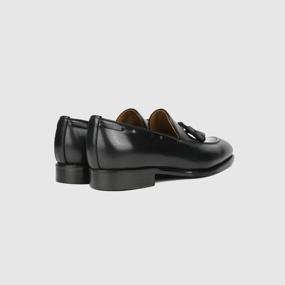 RICHARD Tassel Loafer - Vitello Black – Schwarz – Immagine 4 di 5
