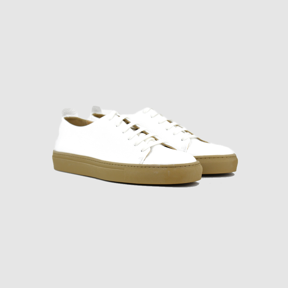 Low Top Sneaker ADAM – Weiß/Beige – Afbeelding 2 van 7