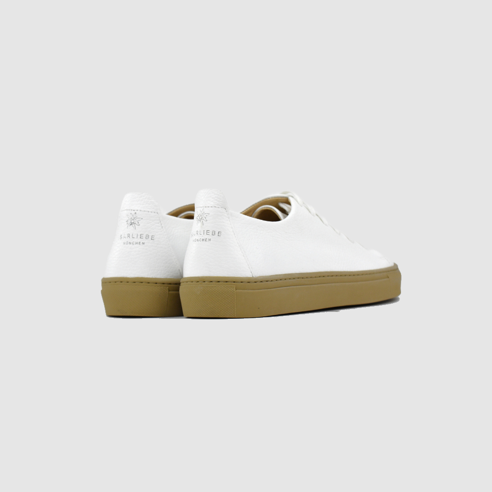 Low Top Sneaker ADAM – Weiß/Beige – Afbeelding 3 van 7