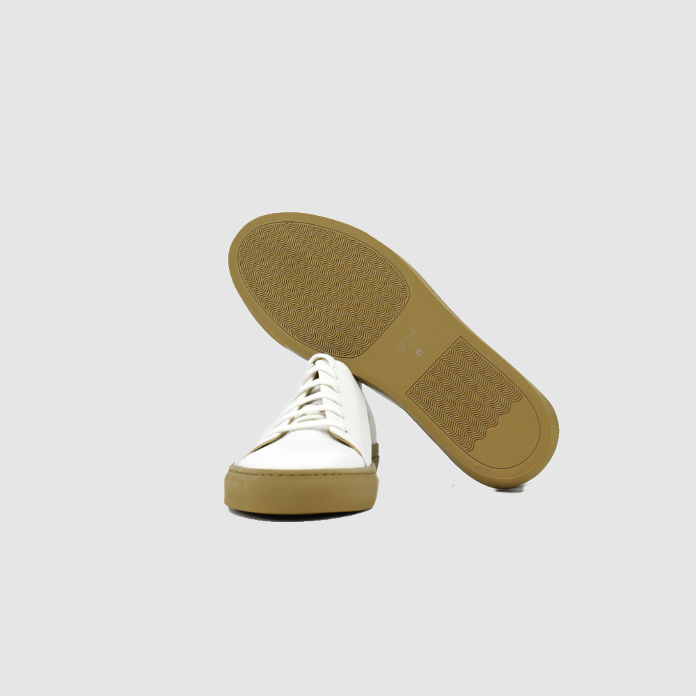 Low Top Sneaker ADAM – Weiß/Beige – Afbeelding 7 van 7