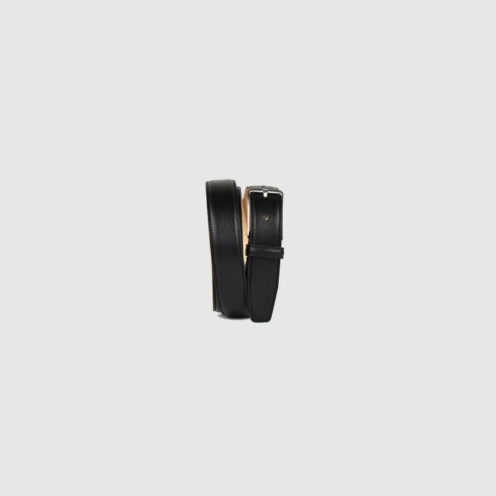 Gurt FURY black – Schwarz Narbenleder – Afbeelding 1 van 1