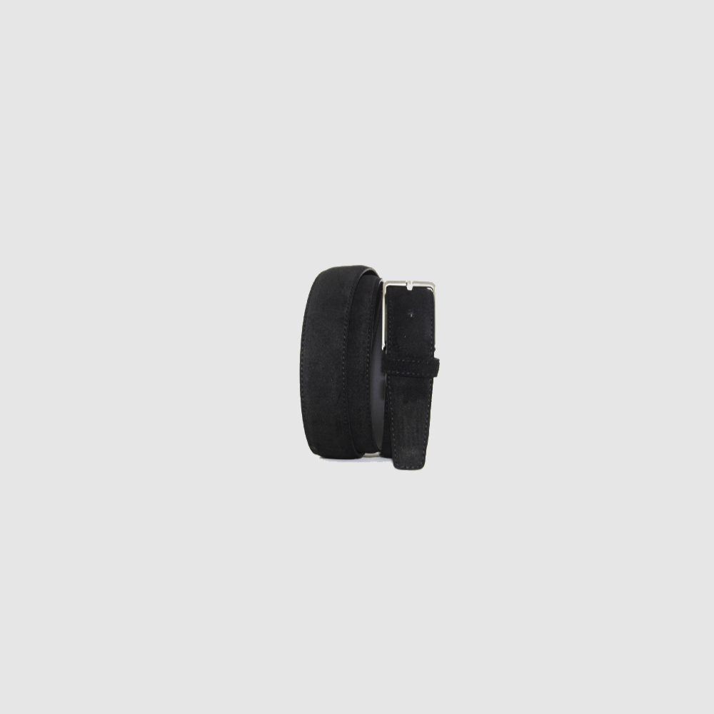 Gurt FURY black – Schwarz Veloursleder – Bild 1 von 1