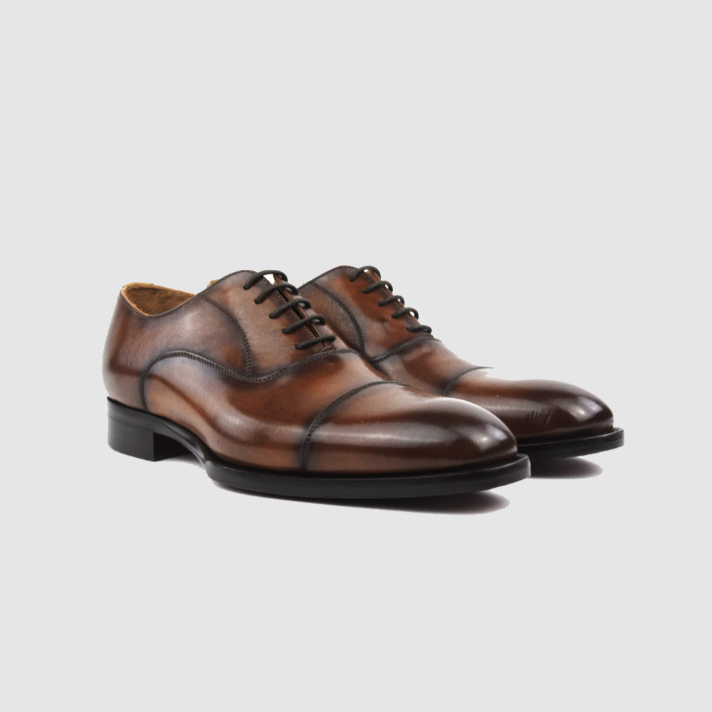 Oxford Cap Toe JACOB – Cuoio – Bild 2 von 5