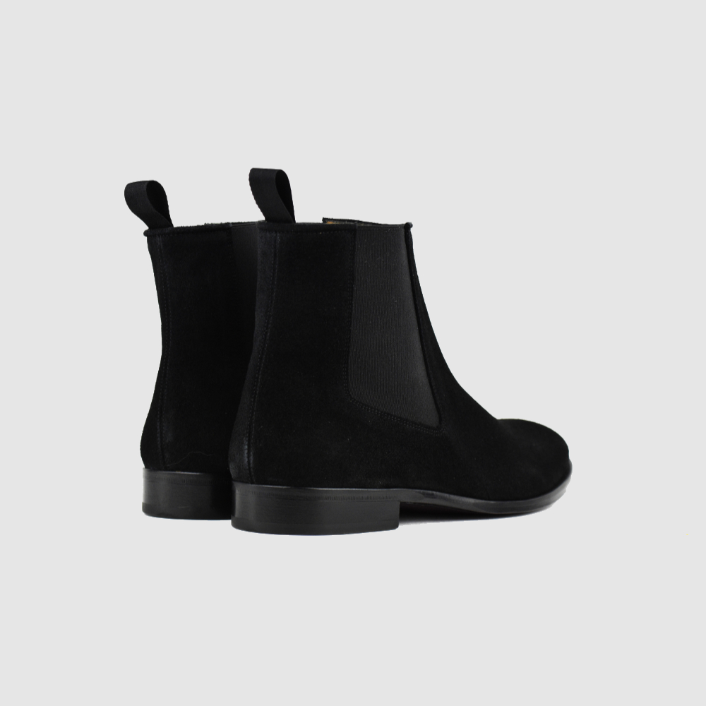Chelseaboot JAHN – Schwarz Veloursleder – Immagine 3 di 5