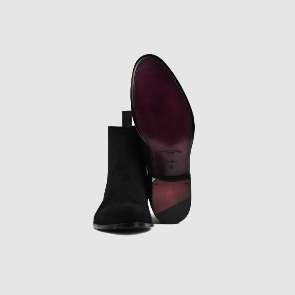 Chelseaboot JAHN – Schwarz Veloursleder – Immagine 5 di 5