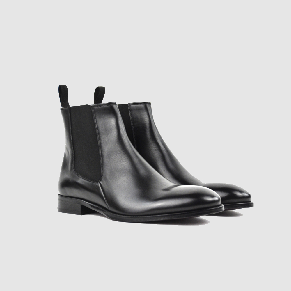 Chelseaboot JAHN – Schwarz Glattleder – Afbeelding 5 van 6