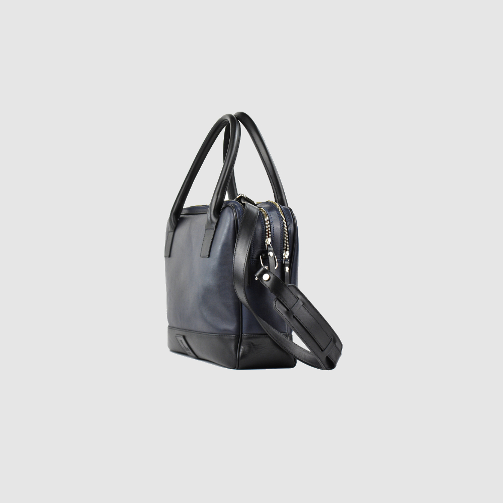 Trippelzipp Bag LUKA – Blau/Schwarz – Image 4 sur 5
