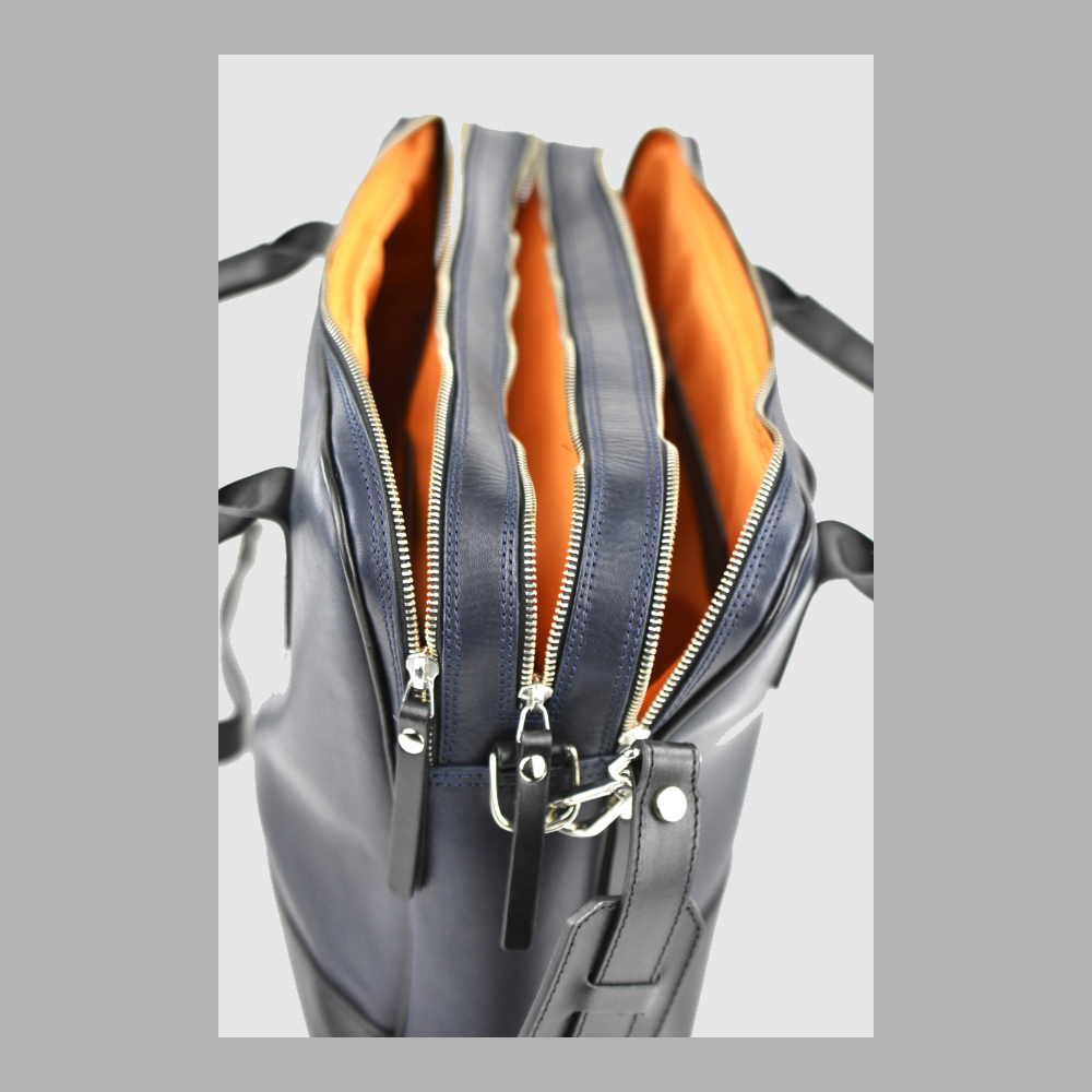 Trippelzipp Bag LUKA – Blau/Schwarz – Image 5 sur 5