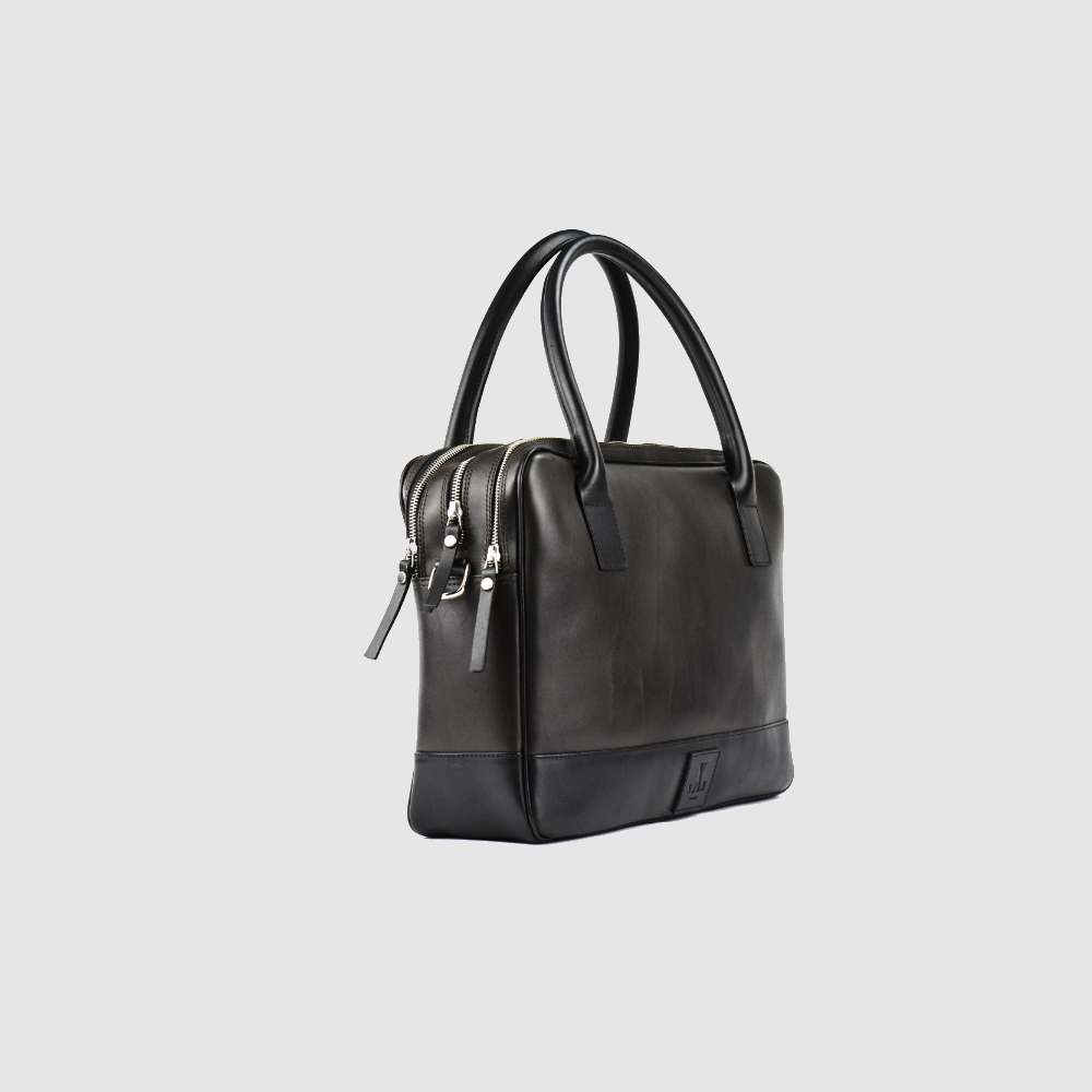 Trippelzipp Bag LUKA – Braun/Schwarz – Immagine 2 di 7