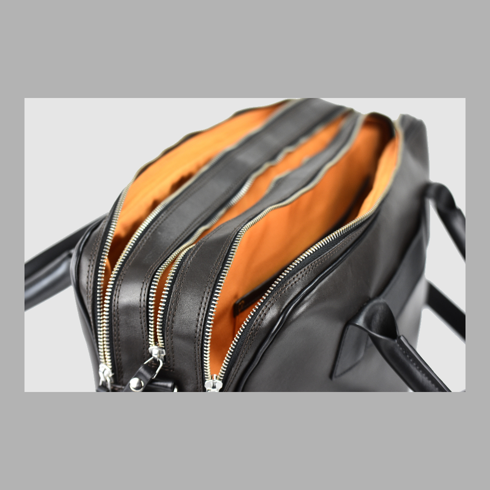 Trippelzipp Bag LUKA – Braun/Schwarz – Immagine 7 di 7