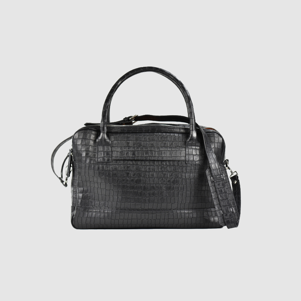 Trippelzipp Bag LUKA – Schwarz Kroko – Afbeelding 4 van 8
