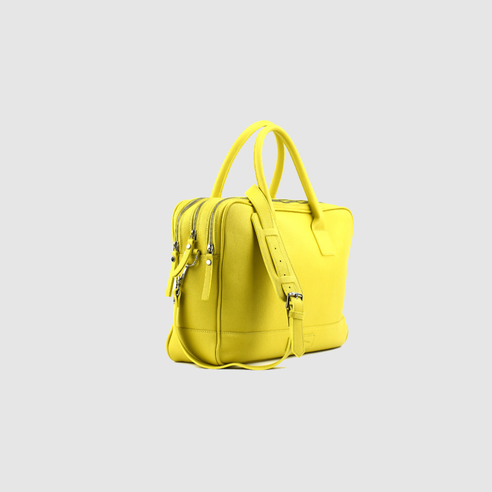 Tripple-Zipp Bag LUKA – Gelb – Bild 2 von 4