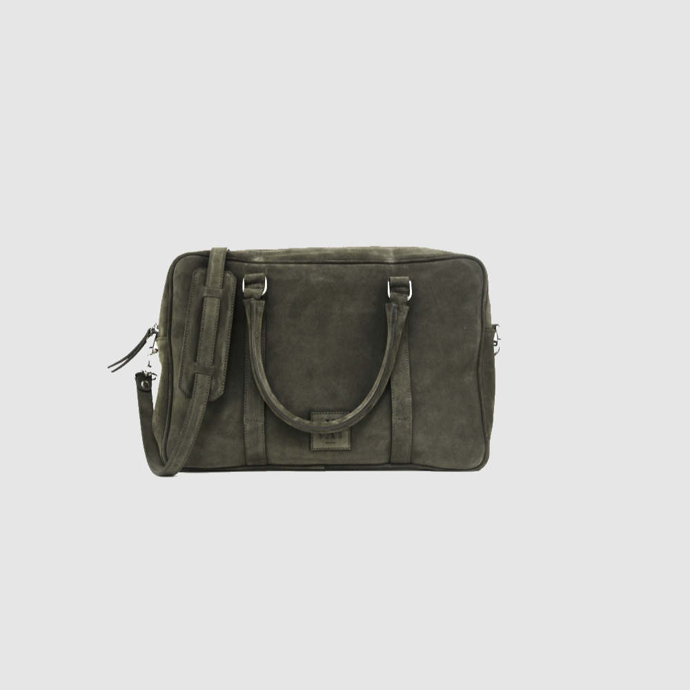 Singlezipp Bag MIKA suede – Oliv – Afbeelding 1 van 5