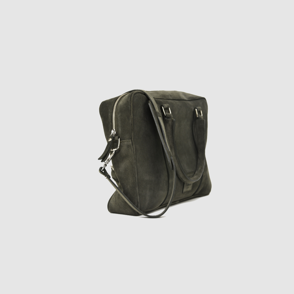 Singlezipp Bag MIKA suede – Oliv – Afbeelding 2 van 5