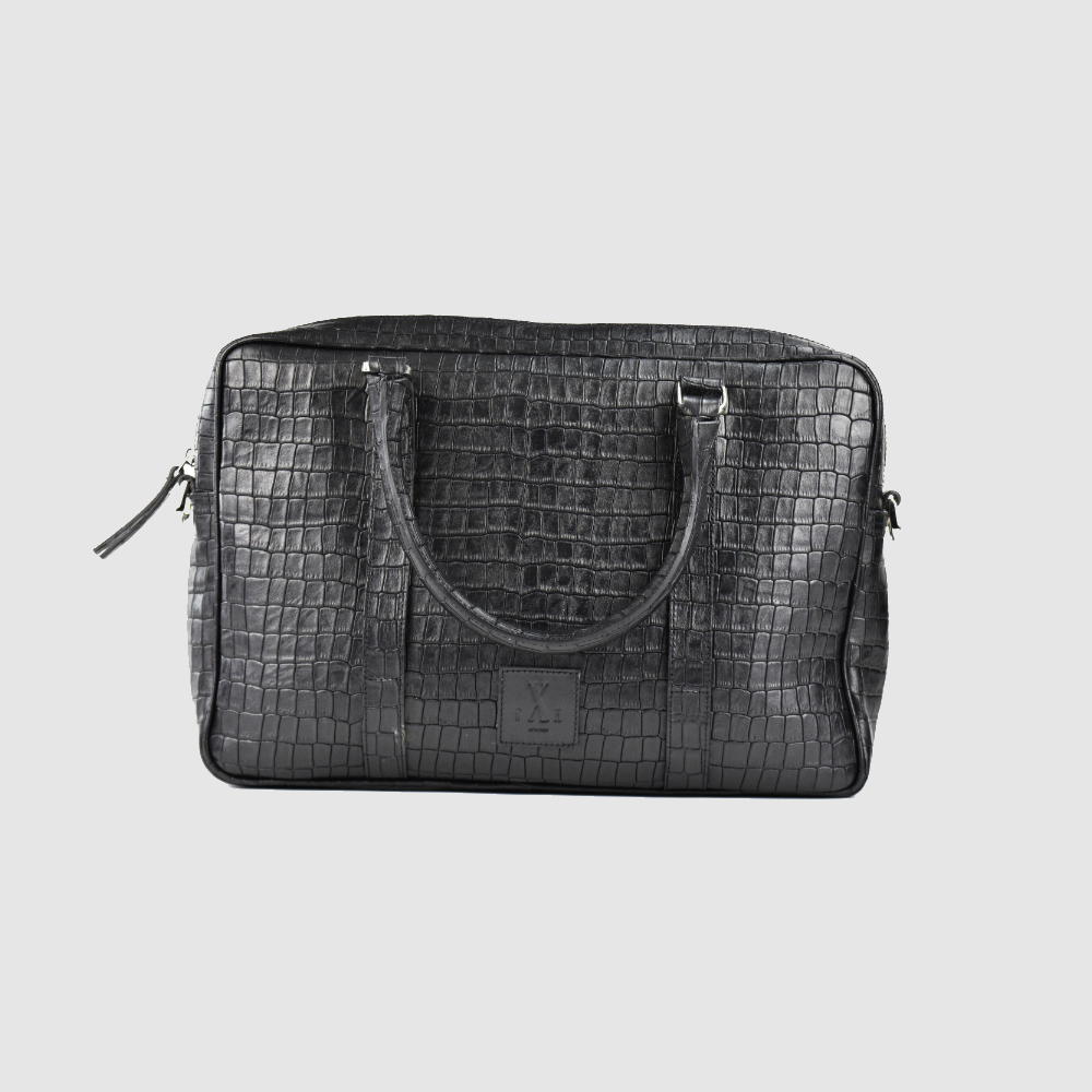 Singlezipp Bag MIKA – Schwarz Kroko – Image 8 sur 8
