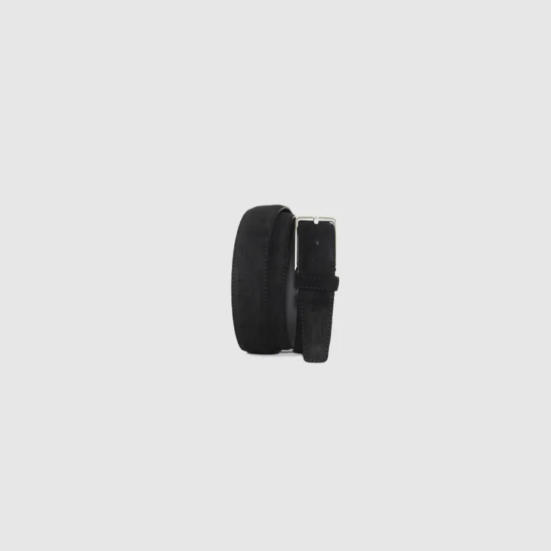 Gurt FURY black – Schwarz Veloursleder