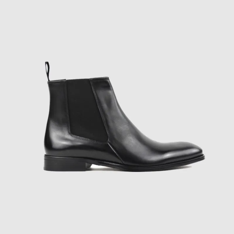Chelseaboot JAHN – Schwarz Glattleder