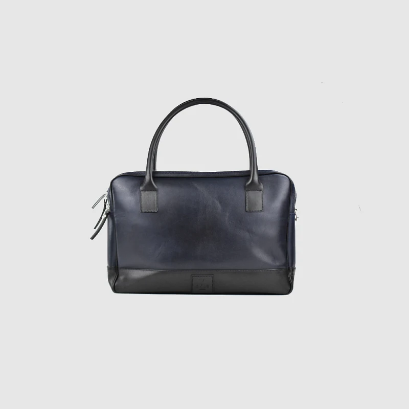 Trippelzipp Bag LUKA – Blau/Schwarz