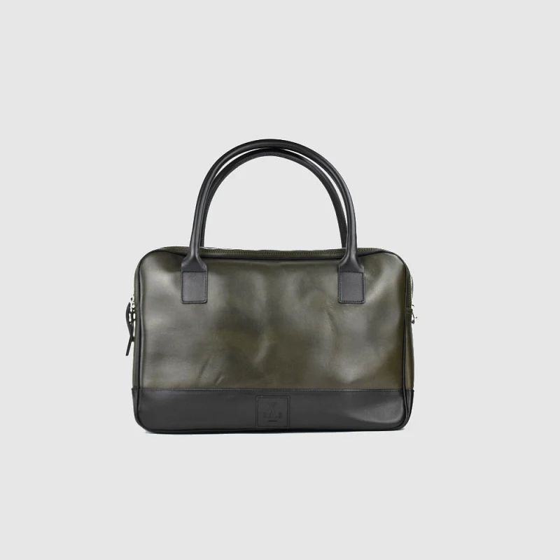 Trippelzipp Bag LUKA – Grün/Schwarz
