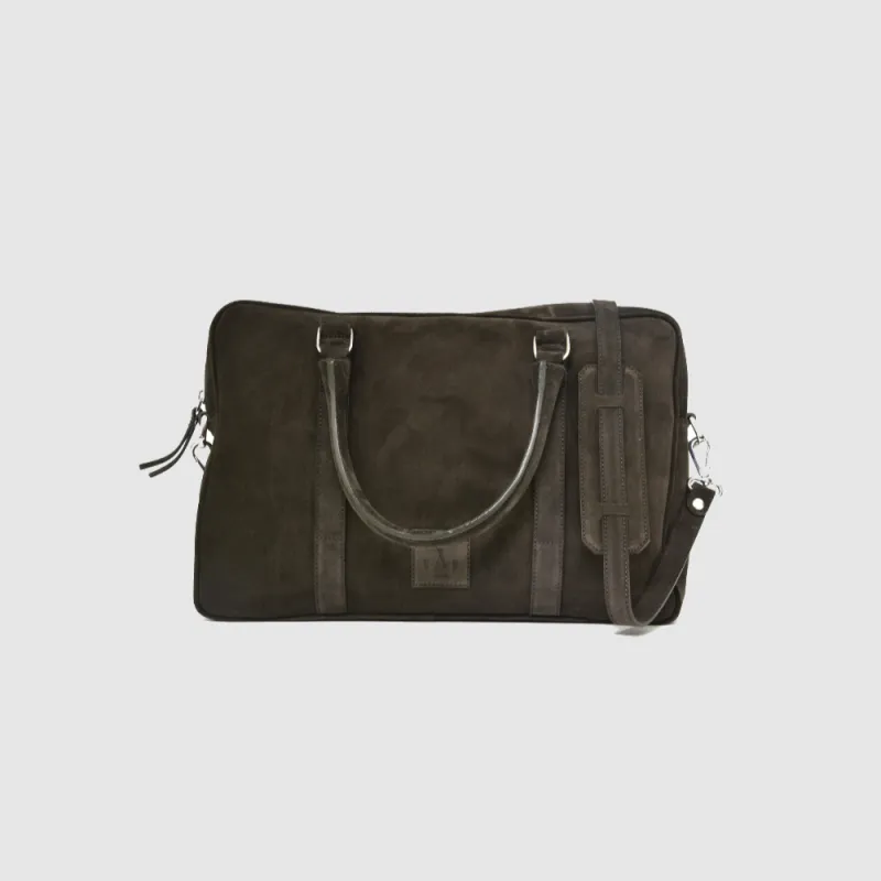 Singlezipp Bag MIKA suede – Braun